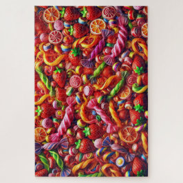 "Fruta Candy Chaos" - Quebra-cabeça de serra