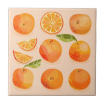 Fruta Citrus Orange<br><div class="desc">Fruta deliciosa de citrinos cor de laranja em fundo rosa-claro. Perfeito para comida e qualquer um que ama cozinhar. Arte original de Nic Squirrell.</div>