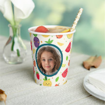 Fruta com tema Foto personalizada e nome