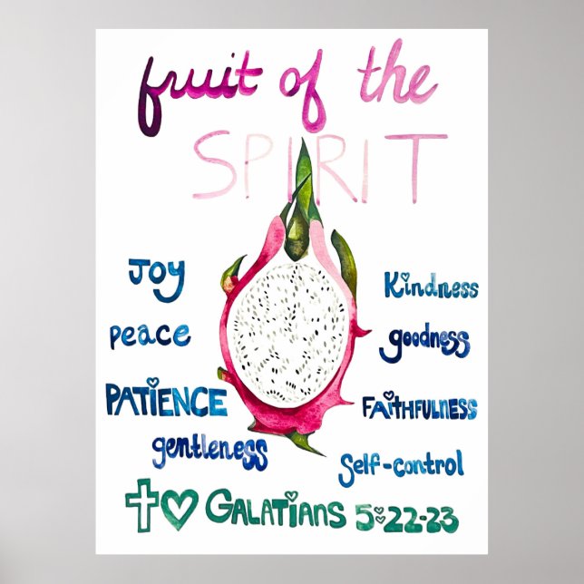 Fruta da Fruta de Arte Espirituosa da Poster Espir (Frente)