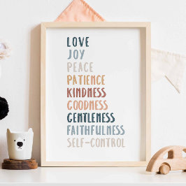 Fruta de aquarela de boho da poster espirituosa