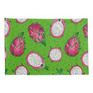 Fruta de dragão vermelho em verde