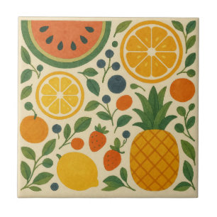 Fruta de Jardim Retroativo - Vintage Watercolor