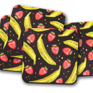 Fruta de morango-banana Fruta Porta copos Se