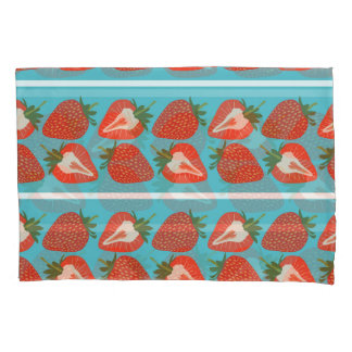 Fruta de morango: Padrão de repetição sem costura.