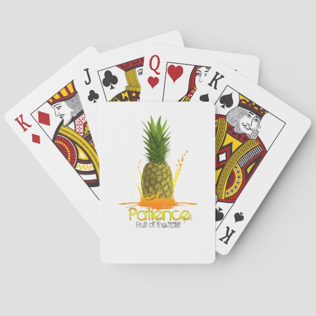 Fruta de paciência do baralho de cartas de jogar c (Verso)