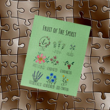 Fruta de Quebra-cabeça do Espírito Escritura Crist