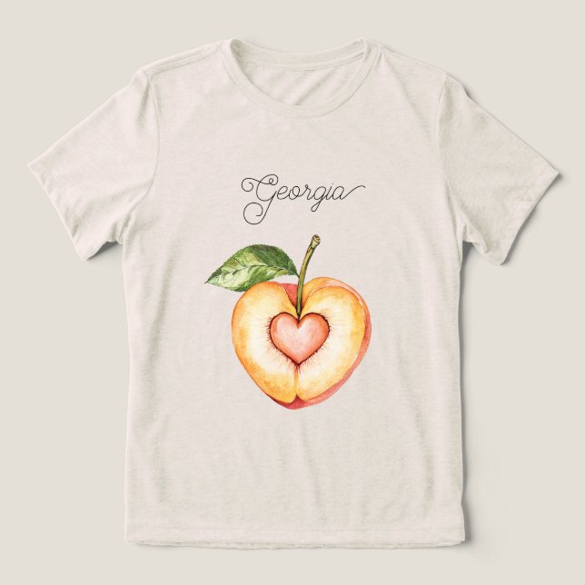 Fruta do Coração de Pêssego da Geórgia (Design frontal)