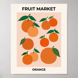 Fruta Mercado de Impressões Laranjas Vintage Fruta