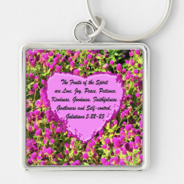 FRUTAS bonito DE FLORES DE TINTA DO CHAVEIRO ESPIR