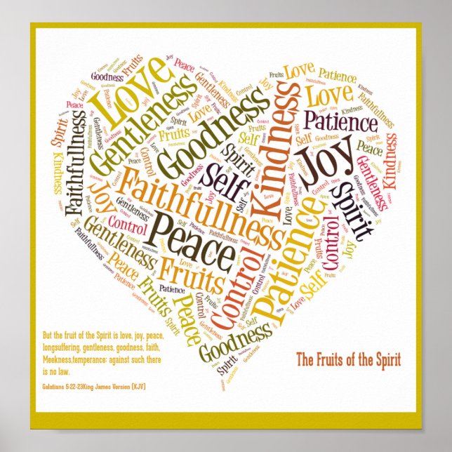 Frutas da Espírito poster (Frente)