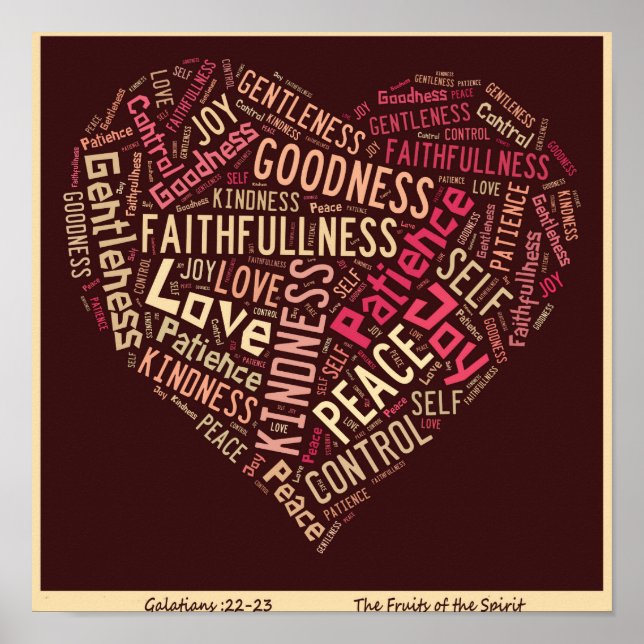 Frutas da Espírito Poster (Frente)