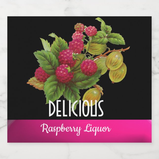 FRUTAS DA SEASON, RASPBERRIES Raspberry Liqueur (Rótulo Único)