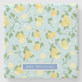 Frutas de Lemon, Porta copos de pedra personalizad