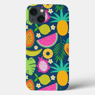 Frutas de melancia de banana e abacaxi tropicais