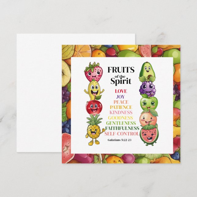 Frutas do Espírito (Frente/Verso)