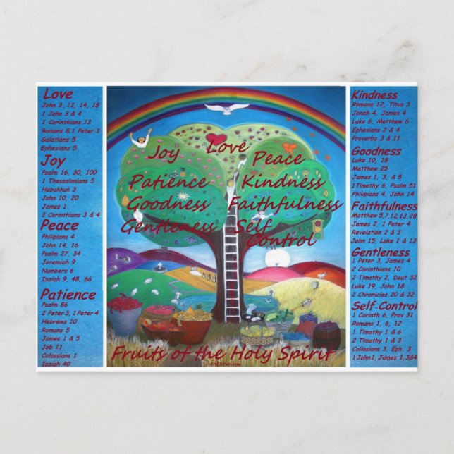 Frutas dos cartão do espírito (Frente)