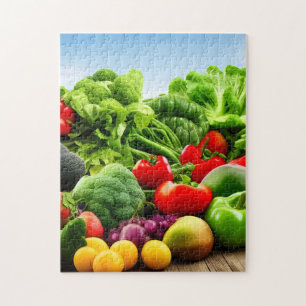 Frutas orgânicas e Quebra-cabeça de serra