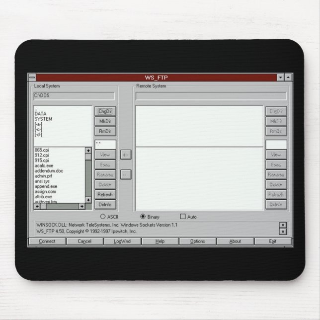 FTP cerca de 1997 - mousepad (Frente)