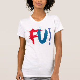 FU Fcuk você camiseta design gráfico legal
