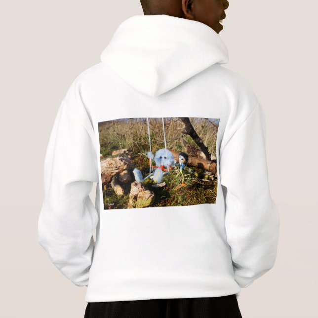 Fubby monster op de schommel. (Verso)