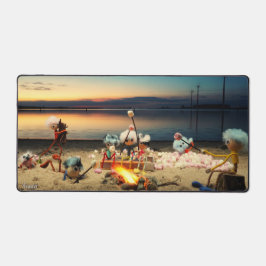 Fubby's bij kampvuur met marchmello's.