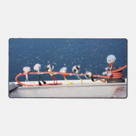 Fubby's die een lijn lieren van een Zeilboot.