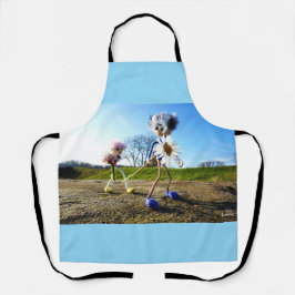 Fubby's in natuur met madeliefjes.