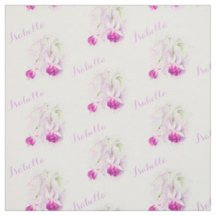 Fuchsia botânica, cor-de-rosa, denominada tecido d