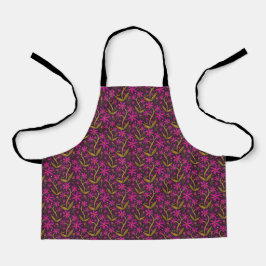 Fuchsia | Dancing Watercolor Daisies Kids Apron