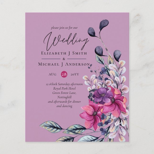 Fuchsia Dreams coordena sábio e cor-de-rosa profun (Frente)