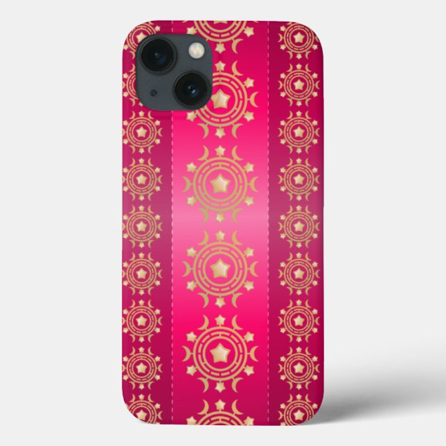 Fuchsia Oriental Mandala Patterno (Verso)