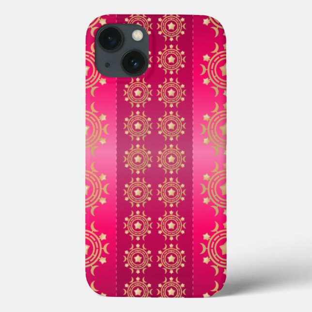 Fuchsia Oriental Mandala Patterno (Verso)