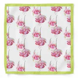Fuchsias exóticas em uma Bandana