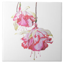 Fugas exóticas em um Azulejo cerâmico