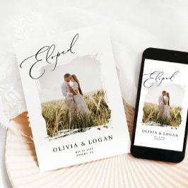 Fugiram-se Anúncio de Casamento com Foto de Roteir