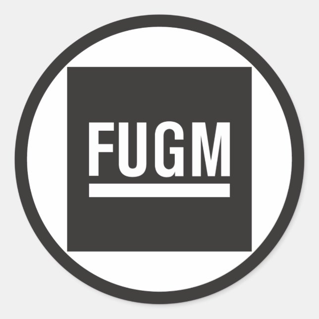 FUGM por adesivos redondos SAB (sem linha de cópia (Frente)