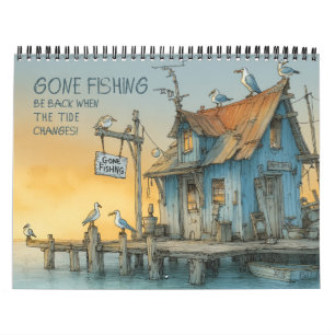 Fui Pescar - Divertido Calendário de Pesca Marítim