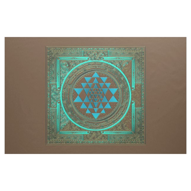 Fulgor da água de Sri Yantra - tecido (Jarda)