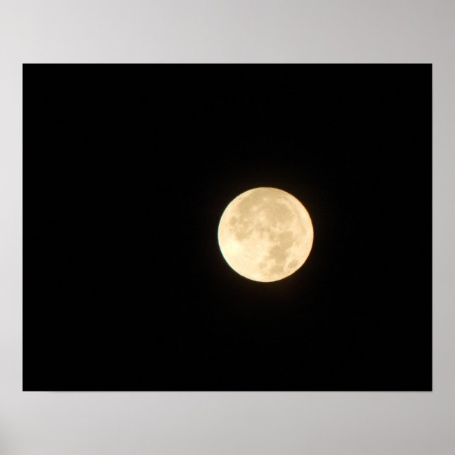 Full Moon 20x16 Poster Print Wall Art Decor (Frente)