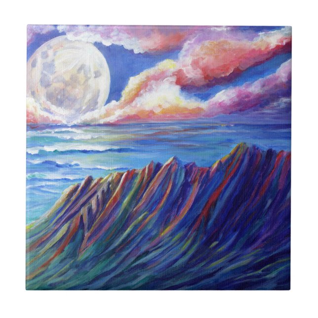 Full Moon Over Kauai Kalalau Valley (Frente)