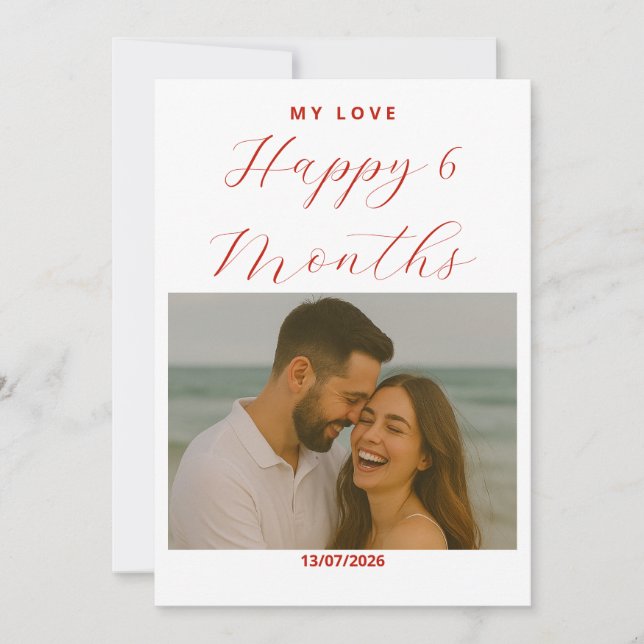 Fully Customizable Anniversary Card for Couple (Frente)