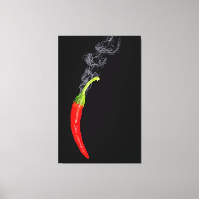 Fumando Canvas de pimenta quente quente (Frente)