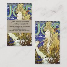 Fumo Elegante, Anúncio de Job por Alphonse Mucha A