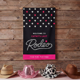 Fun Black Hot Pink Last Rodeo Bachelorette Party