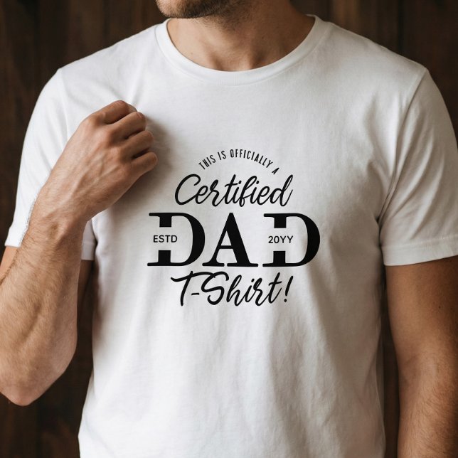 Fun First Father’s Day Certified Dad New Dad Est. (Fun First Father’s Day Certified Dad New Dad Est. Tri-Blend Shirt)