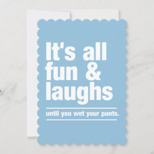 FUN & LAUGHS convites personalizados