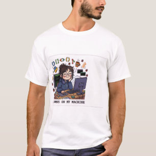 FUNCIONA NA MINHA MÁQUINA - Camiseta Divertida de