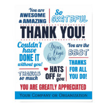 Funcionário de Negócios Obrigado Poster de Aprecia