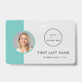 Funcionário Personalizado - Foto, Logotipo, Crachá